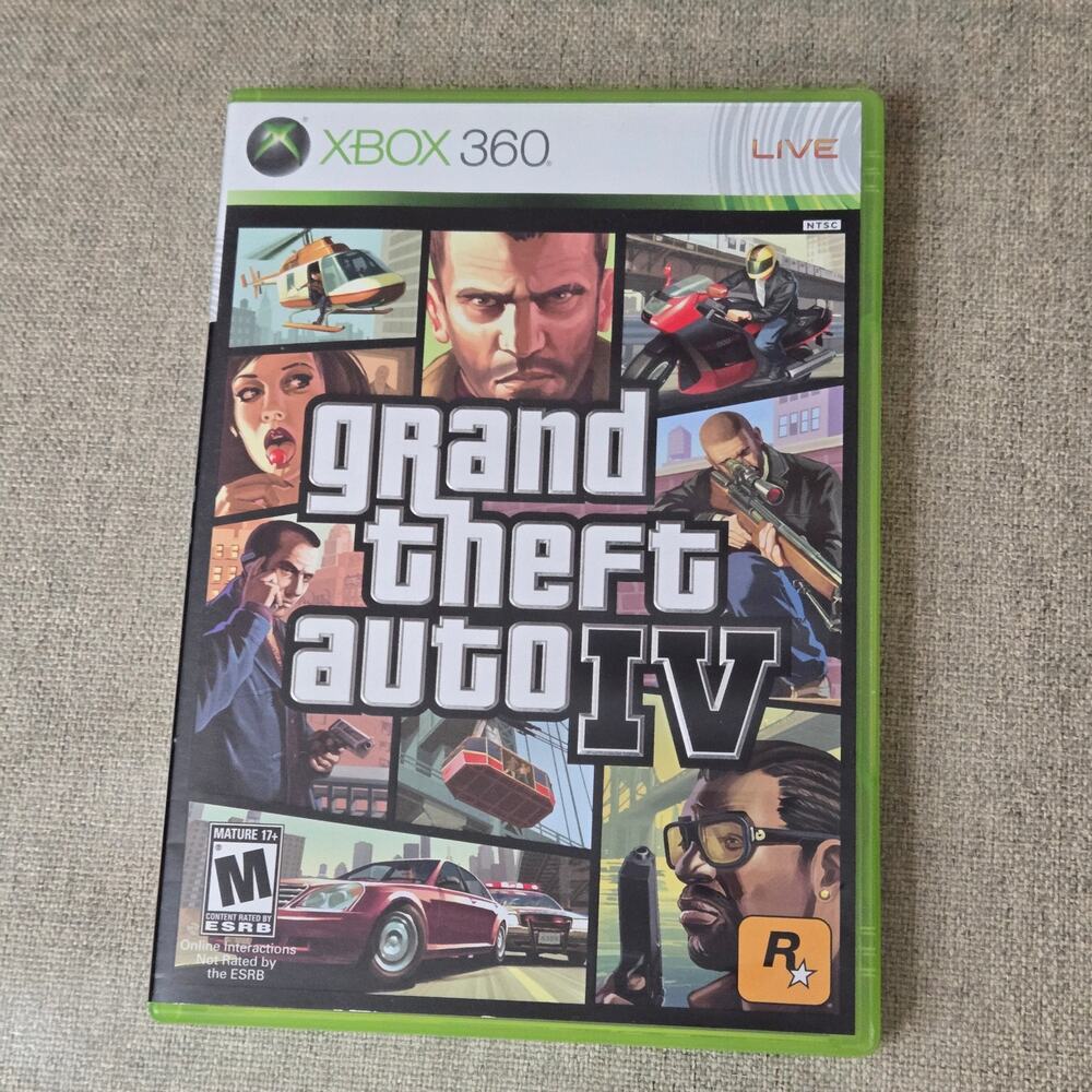 Grand Theft Auto IV (Xbox 360) Complete w/ Map & Guide